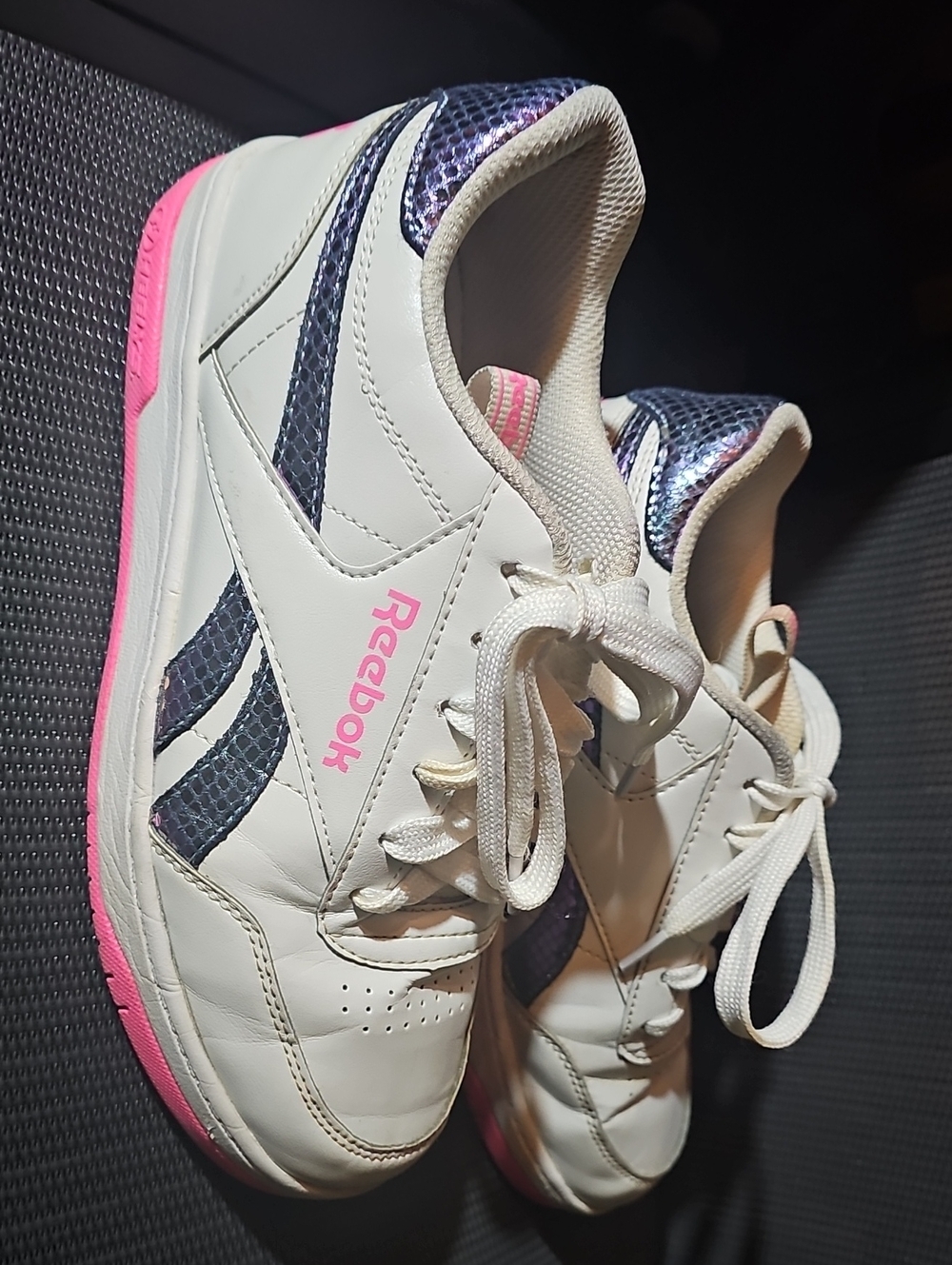Reebok/Heelys Sneakers with Pink and Navy Accents